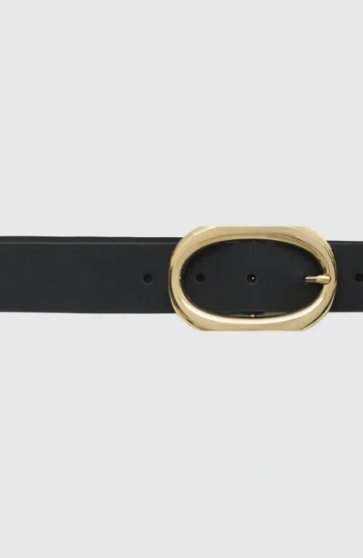 Anine Bing Small Signature Link Belt In Black In Black