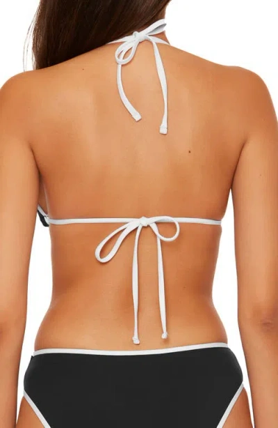 Becca Sport Mode Triangle Bikini Top In Black