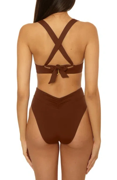 Becca Color Code Underwire Bikini Top In Brown