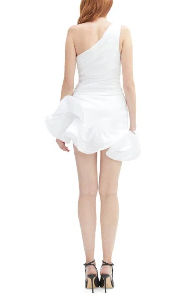 Bardot Silvania Ruffle Minidress In White