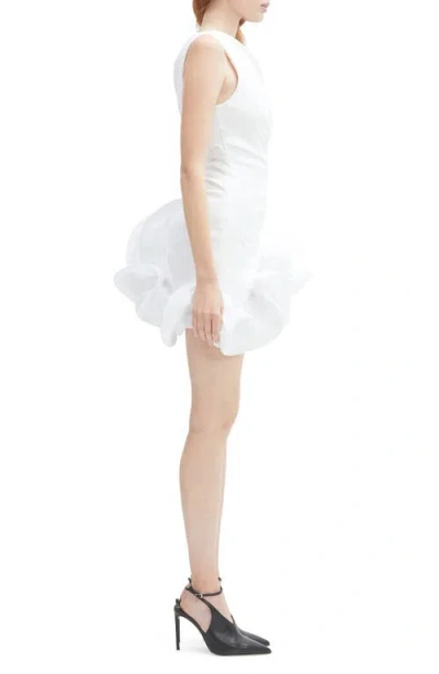 Bardot Silvania Ruffle Minidress In White