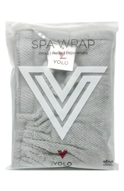 Volo Spa Wrap & Scrunchie Set $74 Value In Gray