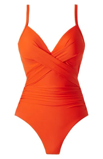 Miraclesuit Rock Solid Captivate One-piece Swimsuit In Red