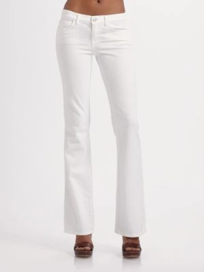 Shop J Brand Mae Bootcut Jeans In White