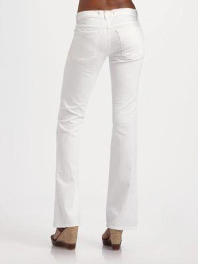 Shop J Brand Mae Bootcut Jeans In White