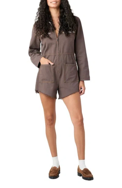 Tt Studios Madi Utility Romper In Gray