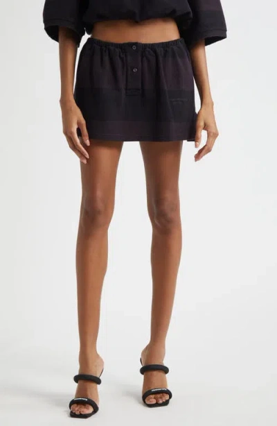 Alexander Wang Deconstructed Polo Miniskort In Black