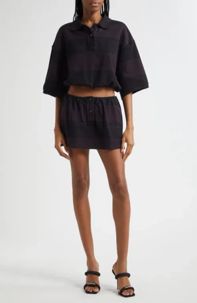 Alexander Wang Deconstructed Polo Miniskort In Black