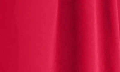 Misook Mock Neck Button Front Midi Dress In Red