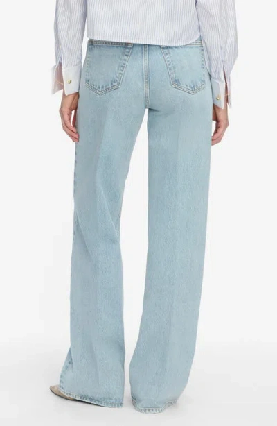 Frame The Drape High Rise Extra Wide Leg Jeans In Sweetheart In Blue