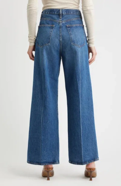 Frame Le High 'n' Tight Wide-leg Jeans In Blue