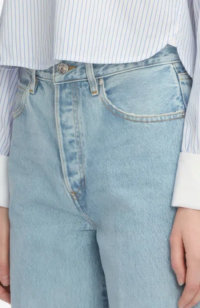 Frame The Drape High Rise Extra Wide Leg Jeans In Sweetheart In Blue