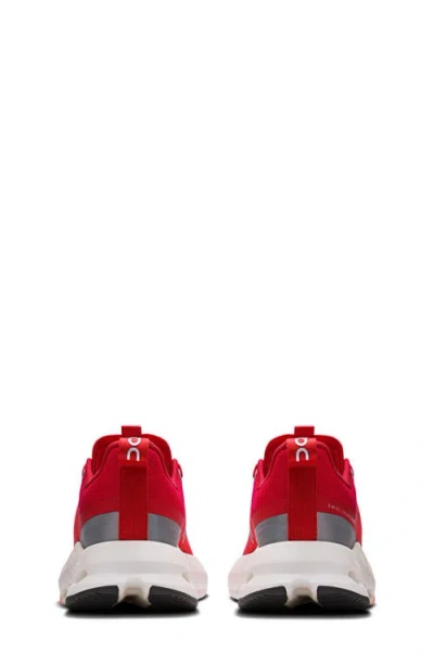 On Cloudnova Kids Sneaker In Red