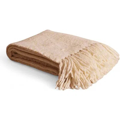 Meso Goods Nieve Wool Throw In White