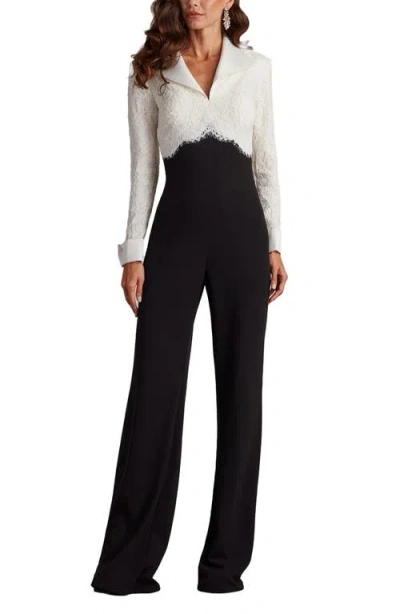 Tadashi Shoji Deacon Collar Jumpsuit In Black