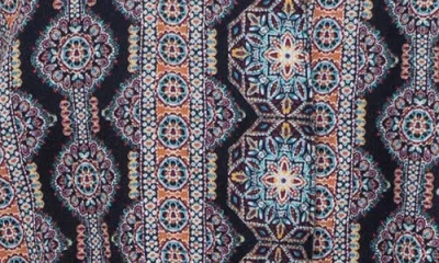 Kut From The Kloth Rebel Printed Knot Front Linen Blend Top In Multi