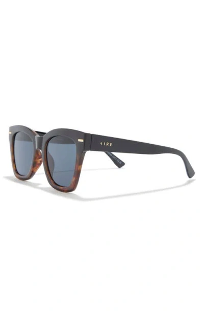 Aire Intergalactic 50mm Square Sunglasses In Black