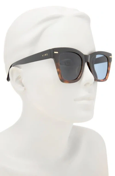 Aire Intergalactic 50mm Square Sunglasses In Black