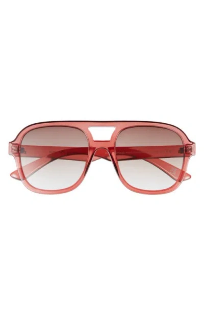 Aire Whirlpool 53mm Aviator Sunglasses In Red