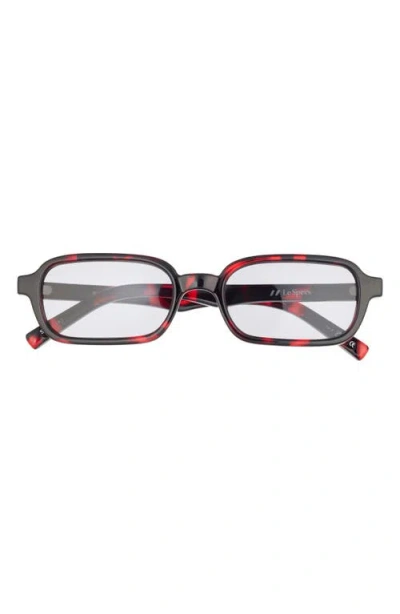 Le Specs Pilferer 53mm Rectangular Sunglasses In Red