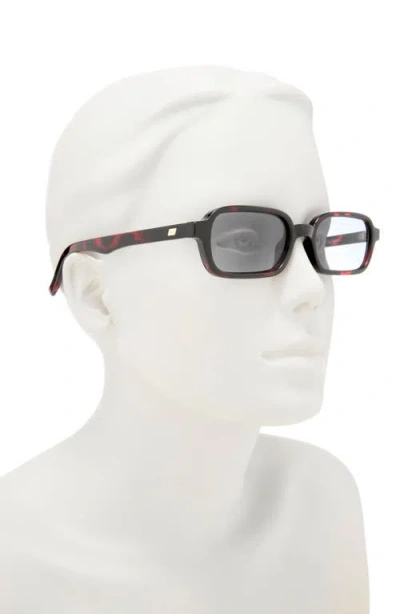 Le Specs Pilferer 53mm Rectangular Sunglasses In Red
