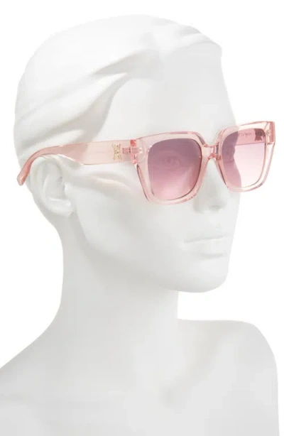 Le Specs The Illusion 54mm Gradient Square Sunglasses In Pink