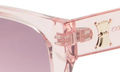 Le Specs The Illusion 54mm Gradient Square Sunglasses In Pink