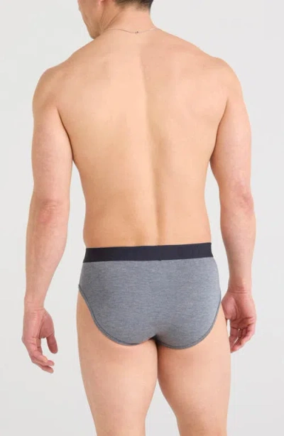 Saxx Vibe Xtra Soft Comfort Briefs In Gray