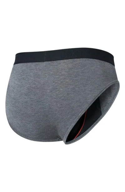 Saxx Vibe Xtra Soft Comfort Briefs In Gray