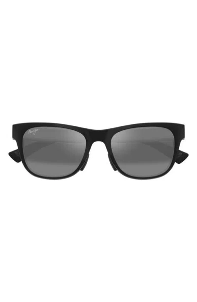 Maui Jim Kapeau 54mm Polarizedplus2® Rectangular Sunglasses In Black