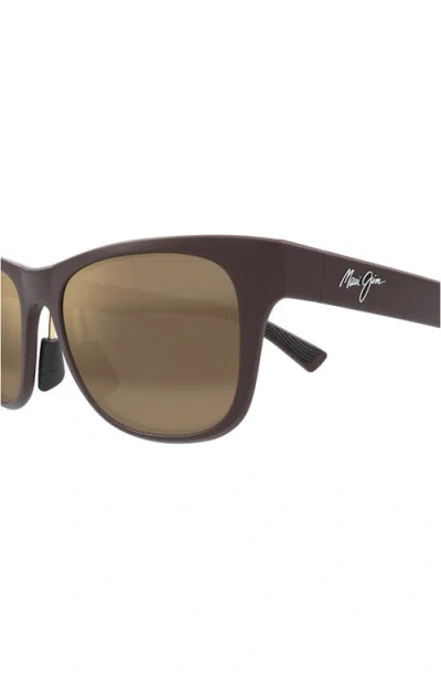 Maui Jim Rectangle-frame Sunglasses In Brown
