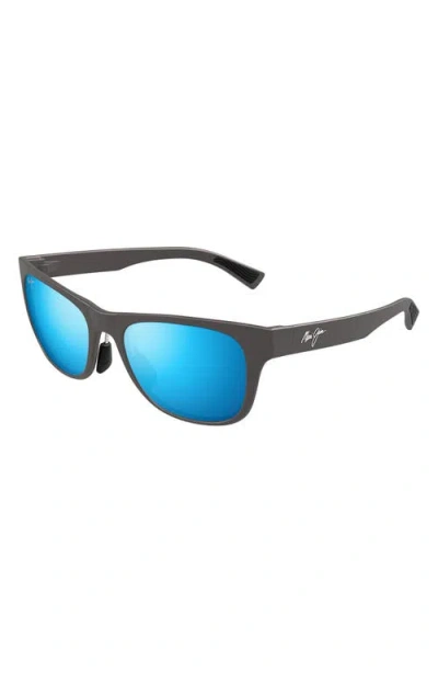 Maui Jim Kapeau 54mm Polarizedplus2® Rectangular Sunglasses In Blue