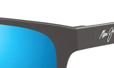 Maui Jim Kapeau 54mm Polarizedplus2® Rectangular Sunglasses In Blue