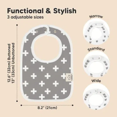 Keababies 8-pack Coast Drool Bibs In Green