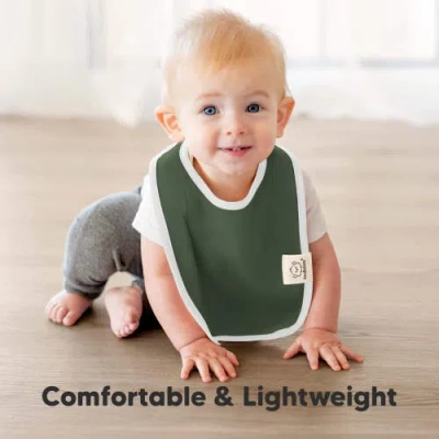 Keababies 8-pack Coast Drool Bibs In Green