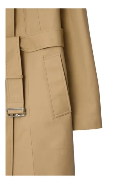 Burberry Mid-length Bonded Cotton Car Coat In Neutral