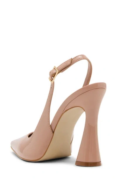 Steve Madden Blare Slingback Pointed Toe Pump In Neutral