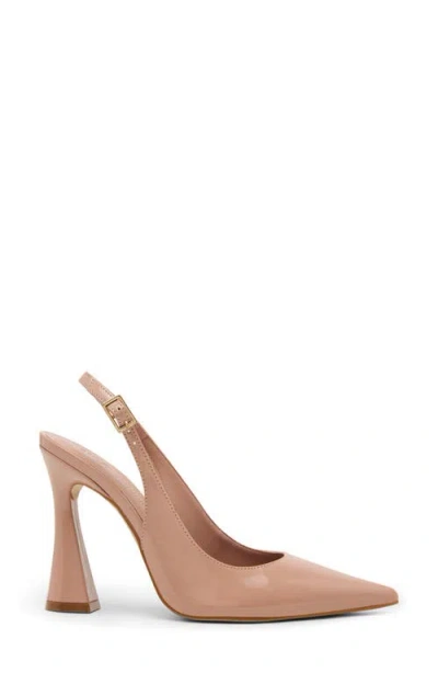 Steve Madden Blare Slingback Pointed Toe Pump In Neutral