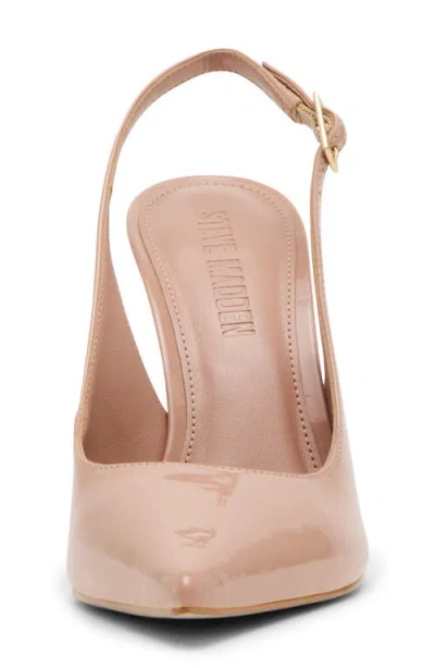 Steve Madden Blare Slingback Pointed Toe Pump In Neutral