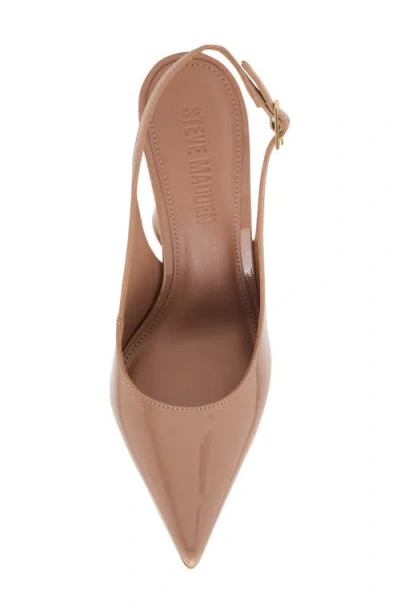 Steve Madden Blare Slingback Pointed Toe Pump In Neutral