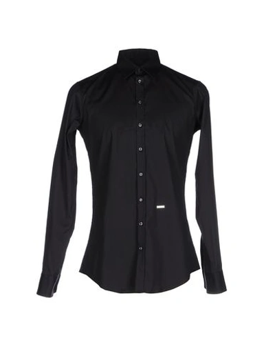 Dsquared2 Solid Colour Shirt In Black