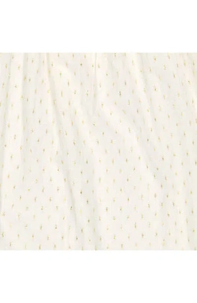 Mer St. Barth Dress Gold Dobby In White