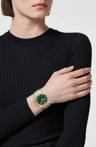 Versace Greca Reaction Watch, 38mm In Green