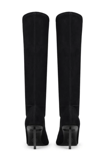 Femme La Whistler Pointed Toe Knee High Boot In Black