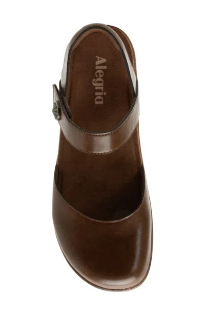 Alegria By Pg Lite Opal Ankle Strap Platform Clog In Brown