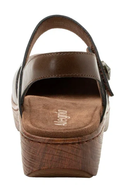 Alegria By Pg Lite Opal Ankle Strap Platform Clog In Brown