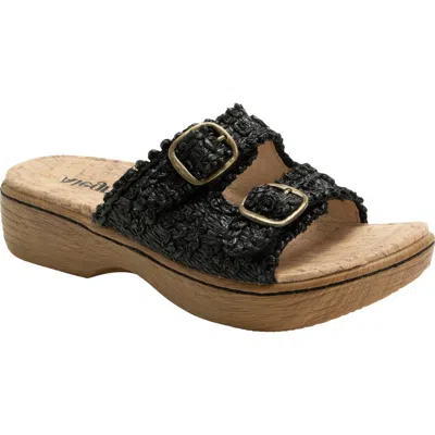 Alegria By Pg Lite Oona Platform Slide Sandal In Black