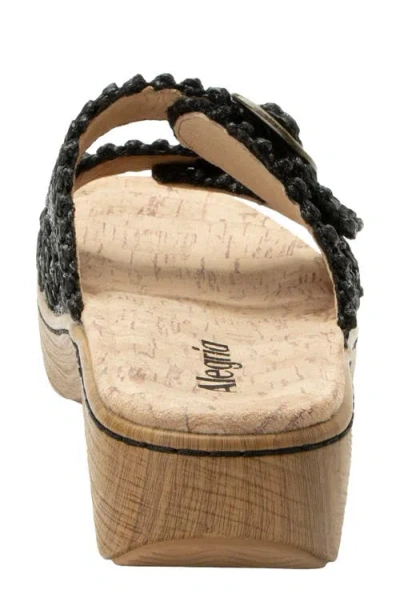 Alegria By Pg Lite Oona Platform Slide Sandal In Black