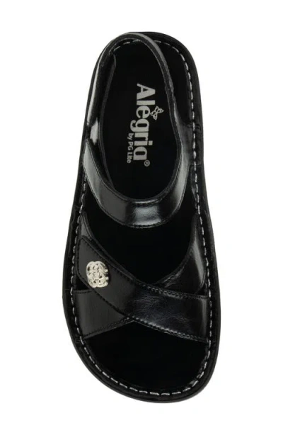 Alegria By Pg Lite Kelsi Spumoni Slingbac Platform Wedge Sandal In Black