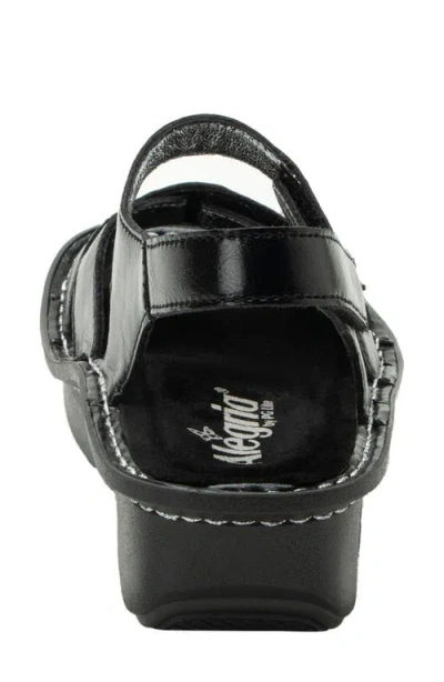 Alegria By Pg Lite Kelsi Spumoni Slingbac Platform Wedge Sandal In Black